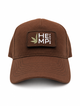 Конопляна кепка коричнева Hemp, Коричневий
