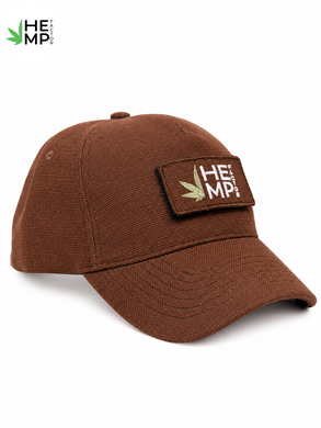 Конопляна кепка коричнева Hemp, Коричневий
