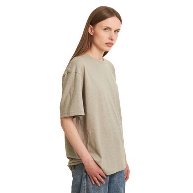 Футболка женская с конопли Oversize бежевая