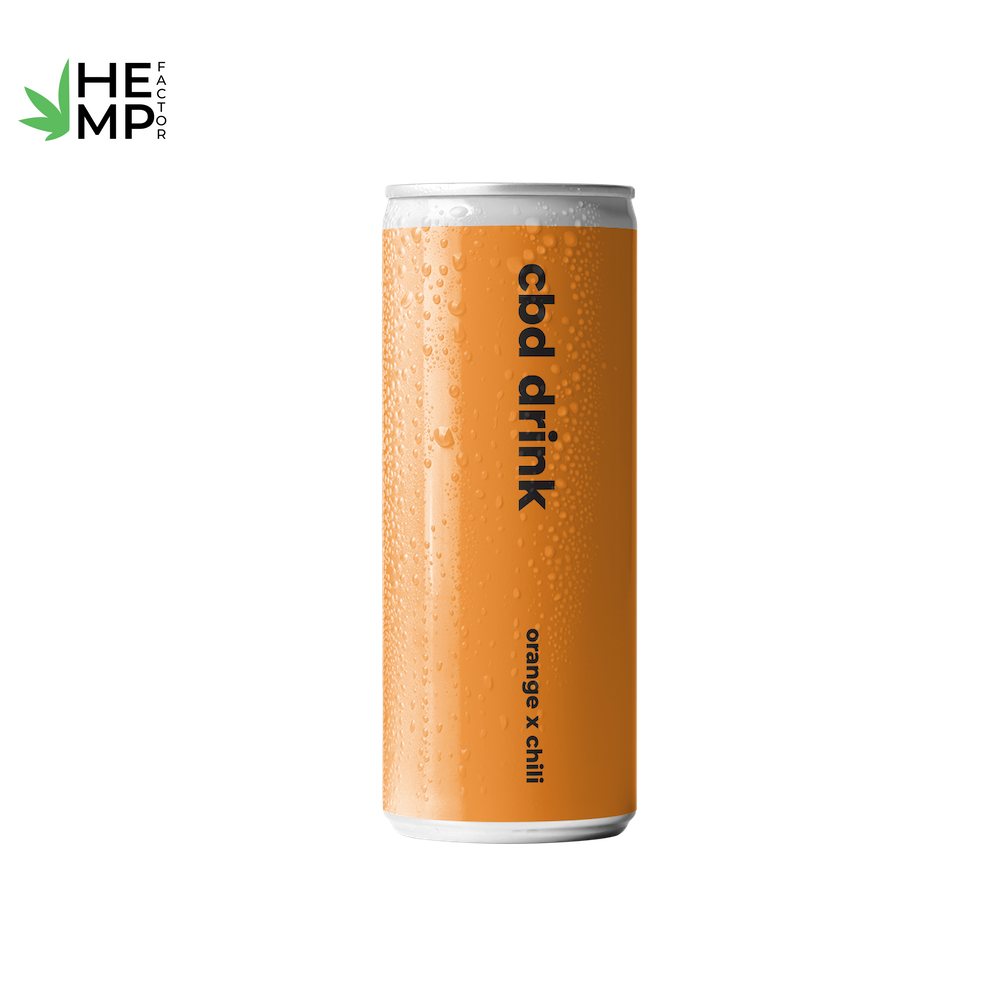 Лимонад з CBD: ORANGE X CHILI 330ml ✔️ Купити в Києві | Hemp Factor