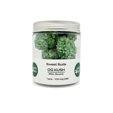 Цукерки-бутони OG KUSH 1000мг CBD в білому шоколаді