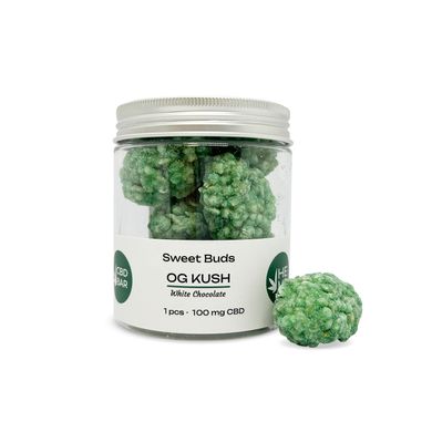 Цукерки-бутони OG KUSH 1000мг CBD в білому шоколаді