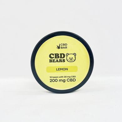 Желейні CBD ведмедики зі смаком лимона 200мг CBD Vegan 16 г