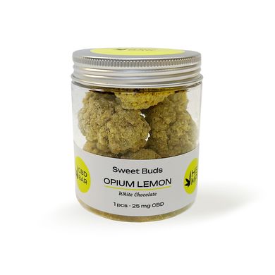 Sweet buds Opium Lemon 250мг CBD в молочном шоколаде 100г