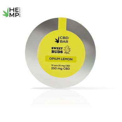 CBD Конфеты-бутоны "Opium Lemon", 250мг КБД, 10 шт