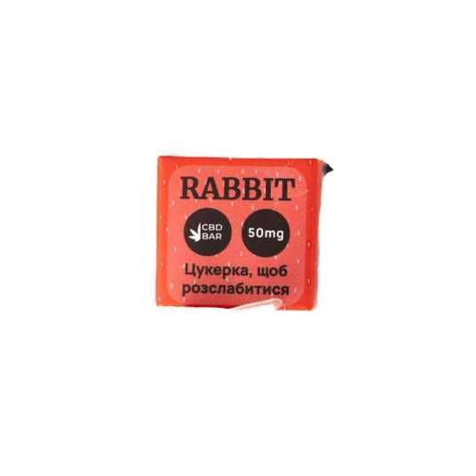 CBD конфета Vegan Rabbit, 50 mg КБД, клубника ✔️ Купить в Киеве