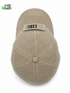 Конопляна кепка бежева Hemp, Бежевий